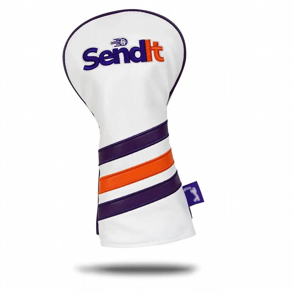 NEW BOGEY BROS send it golf driver headcover in white multi